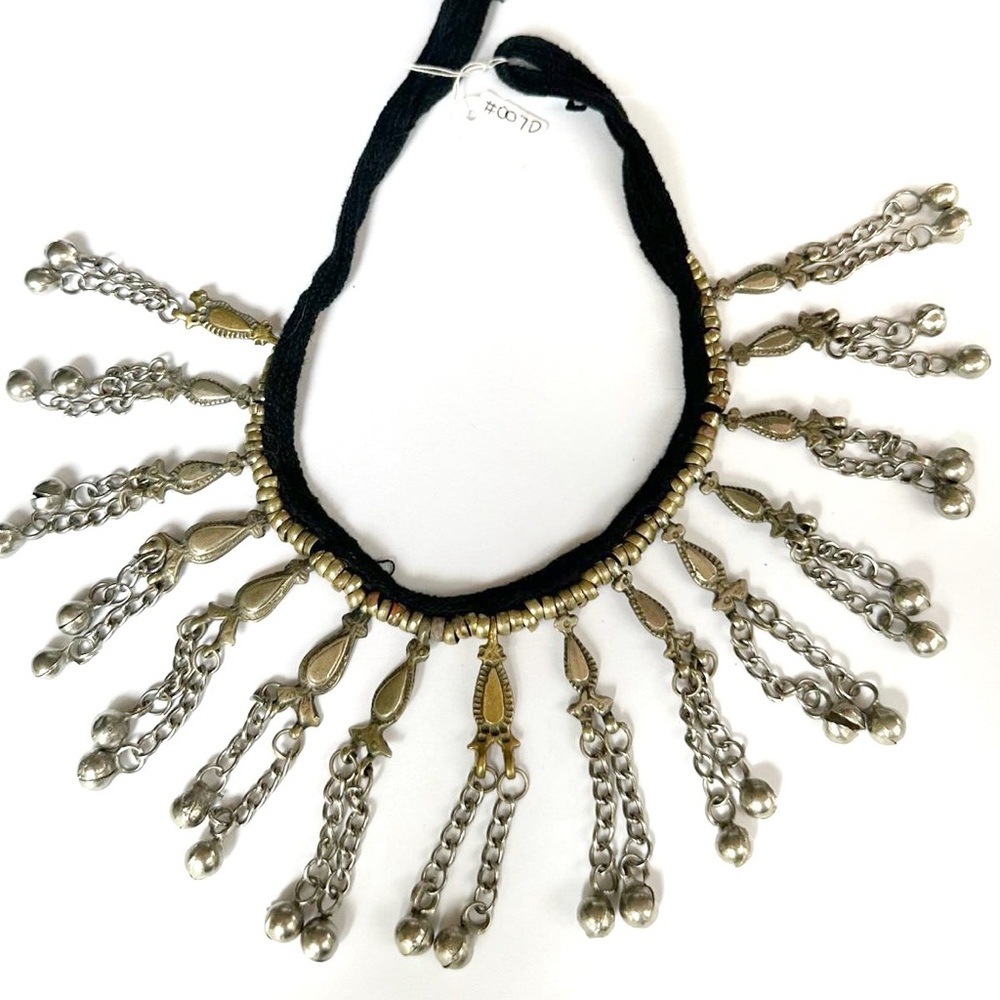 Boho Tribal Choker Necklace Dangling Chimes Statement Jewellery Ethnic Musical